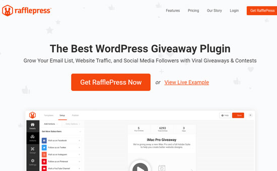 最佳wordpress联盟营销工具和插件:RafflePress 最佳wordpress联盟营销工具和插件:RafflePress