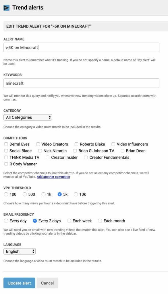 谷歌YouTube SEO外贸赚钱YouTube必备工具 之Vidiq测评 8 Vidiq 测评 - 流行趋势追踪